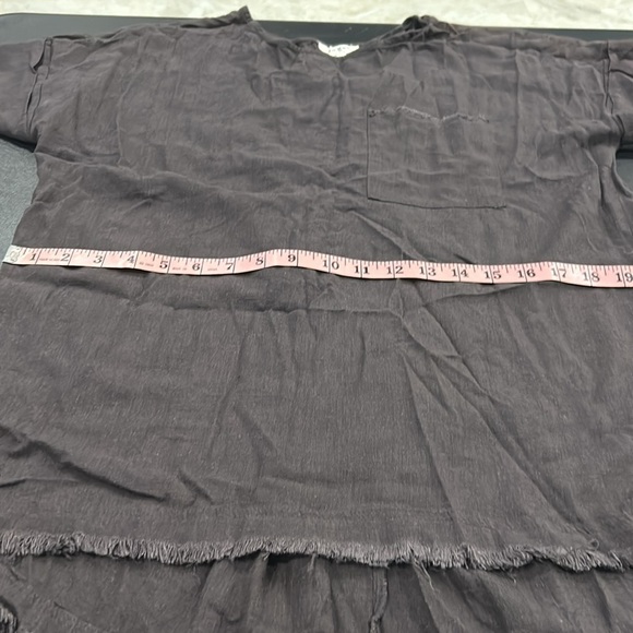 Umgee Boho Rayon Fringed Top Linen Blouse . Size M (245) - Picture 10 of 11